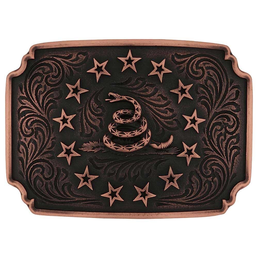2296 2nd Amendment Series Attitude Western Belt Buckle The Founders Gadsden